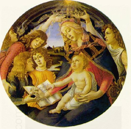 BOTTICELLI, Sandro Madonna of the Magnificat  fg China oil painting art